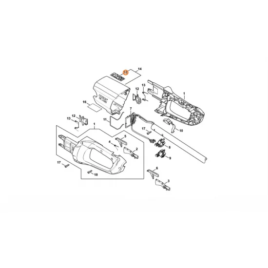 STIHL  Tabliczka ostrzegawcza HLA 4859 967 7200